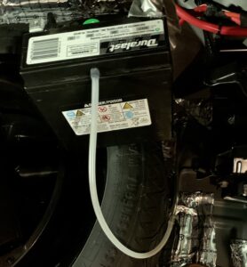 Tubing setup aftermarket AUX battery replacement