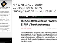 CLS & AMG GT AXED!  No AMG V8’s in 2022? 1000hp AMG V8 Hybrid Debuts in Aston Martin.