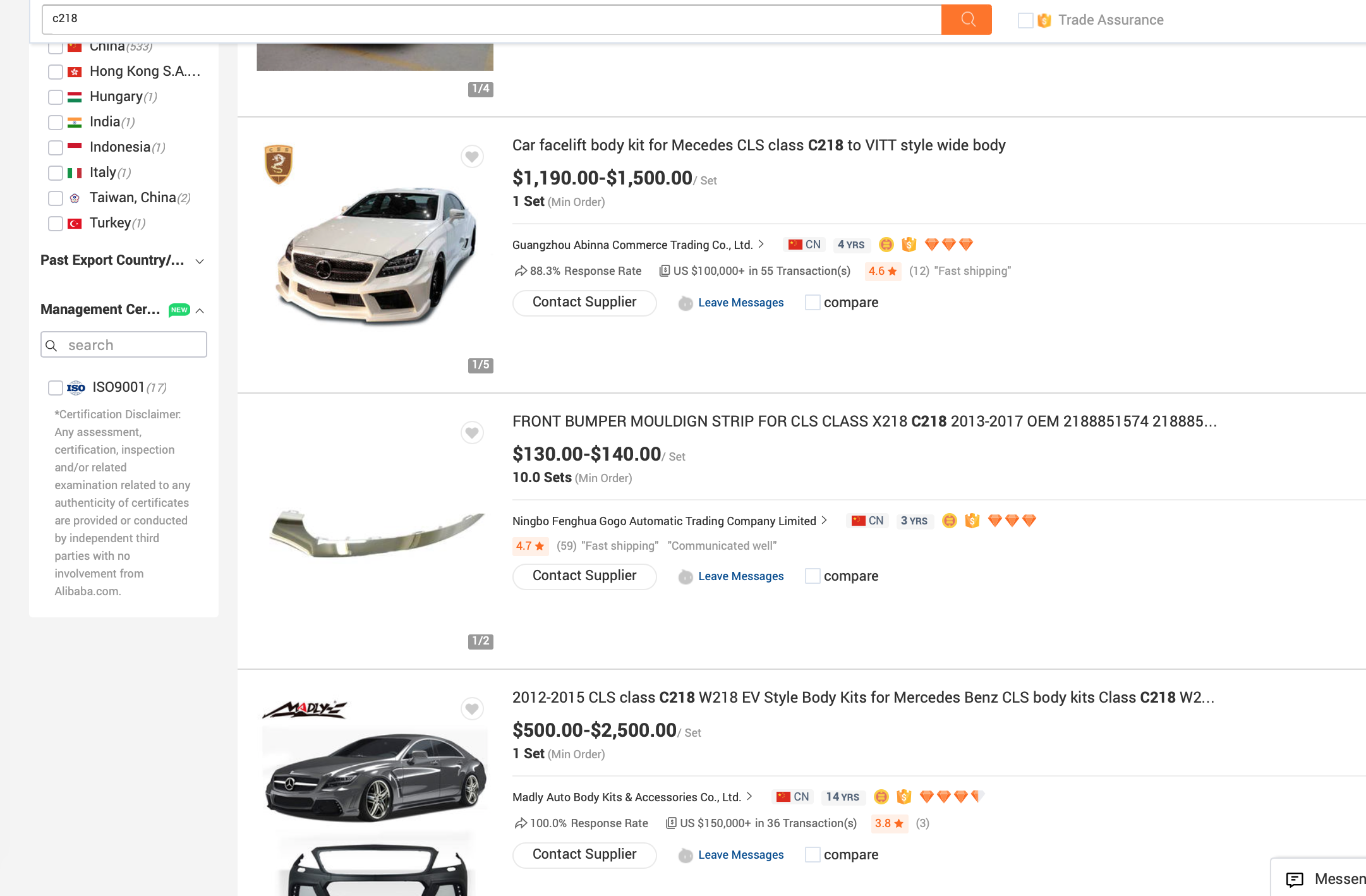 Use Alibaba to Find out What Bodykits and other mods are Available