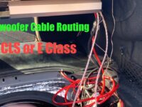 Subwoofer Cable Management in Trunk