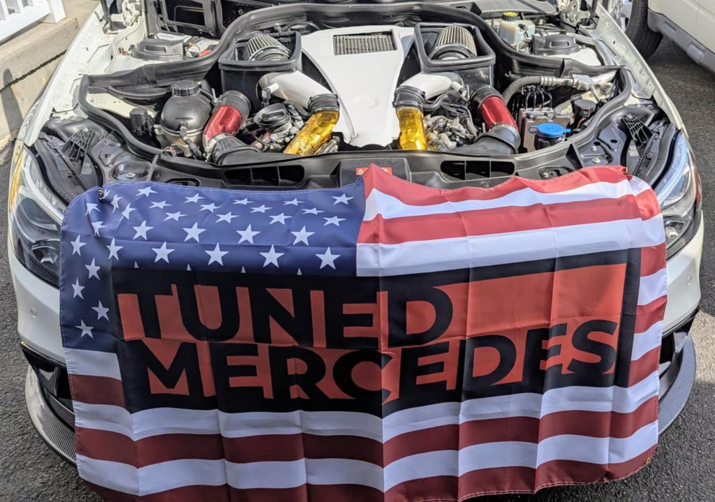 tunedmercedes m278 air intakes in a 2016 cls550. 