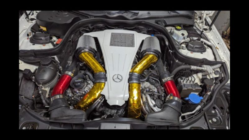 Joey B install of tunedmercedes air intakes